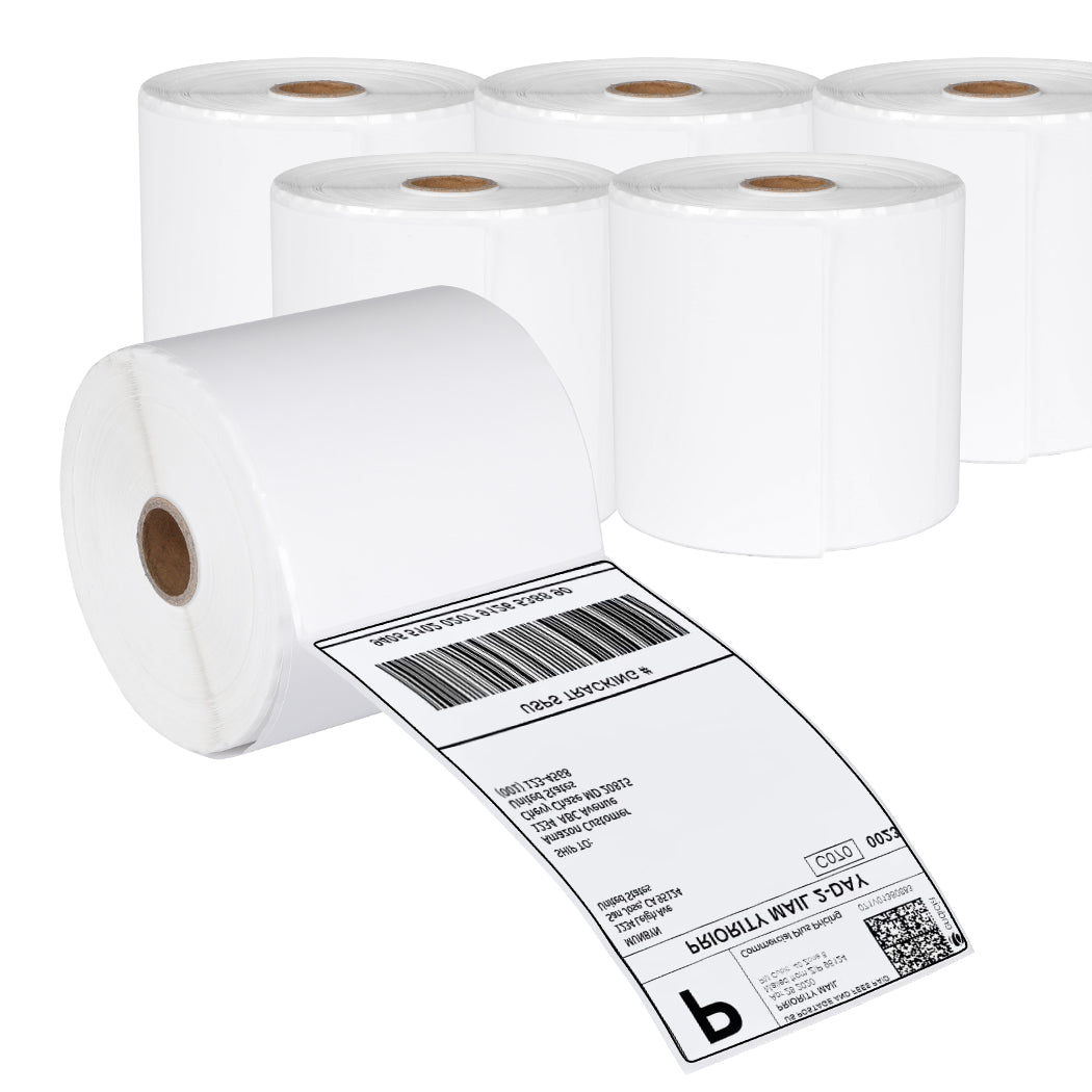 6 Rolls Direct Thermal Labels Barcode-1910112543712612352