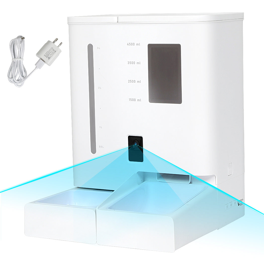 Pawz 2-in-1 Automatic Pet Cat Dog Feeder Water Set-1973193538753662976