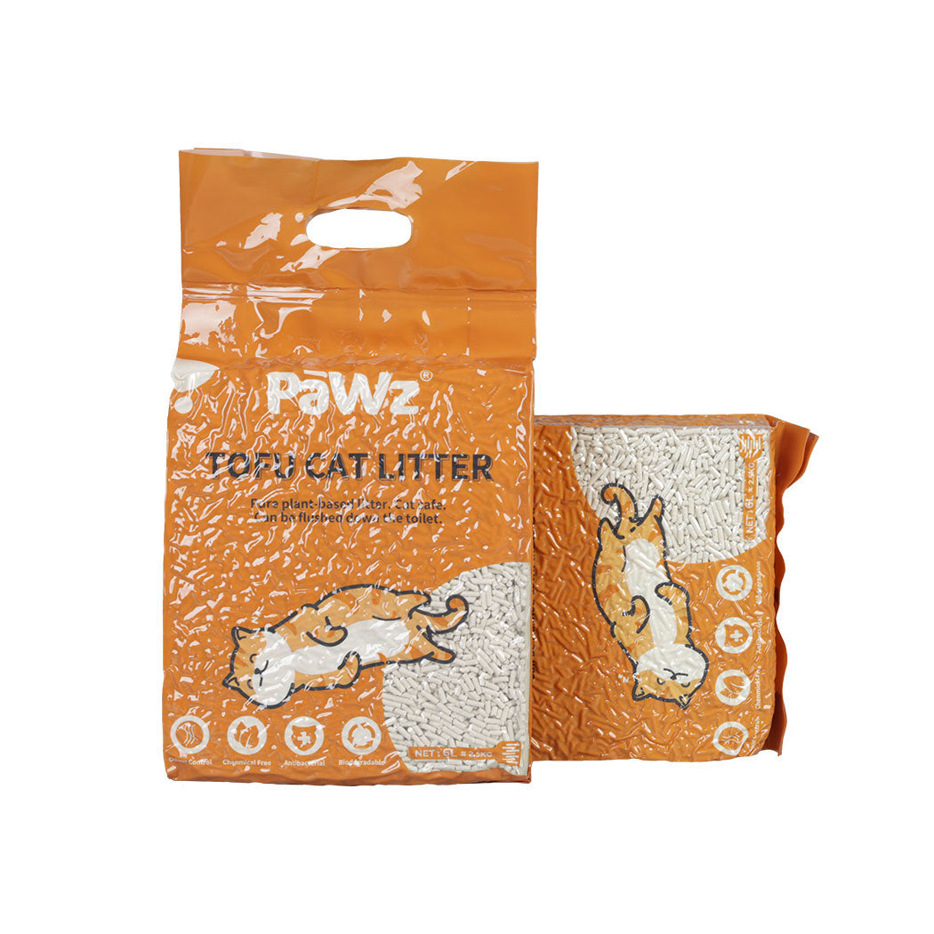 PaWz 2.5kg Tofu Cat Litter Clumping Natural x12-1954802394151915520