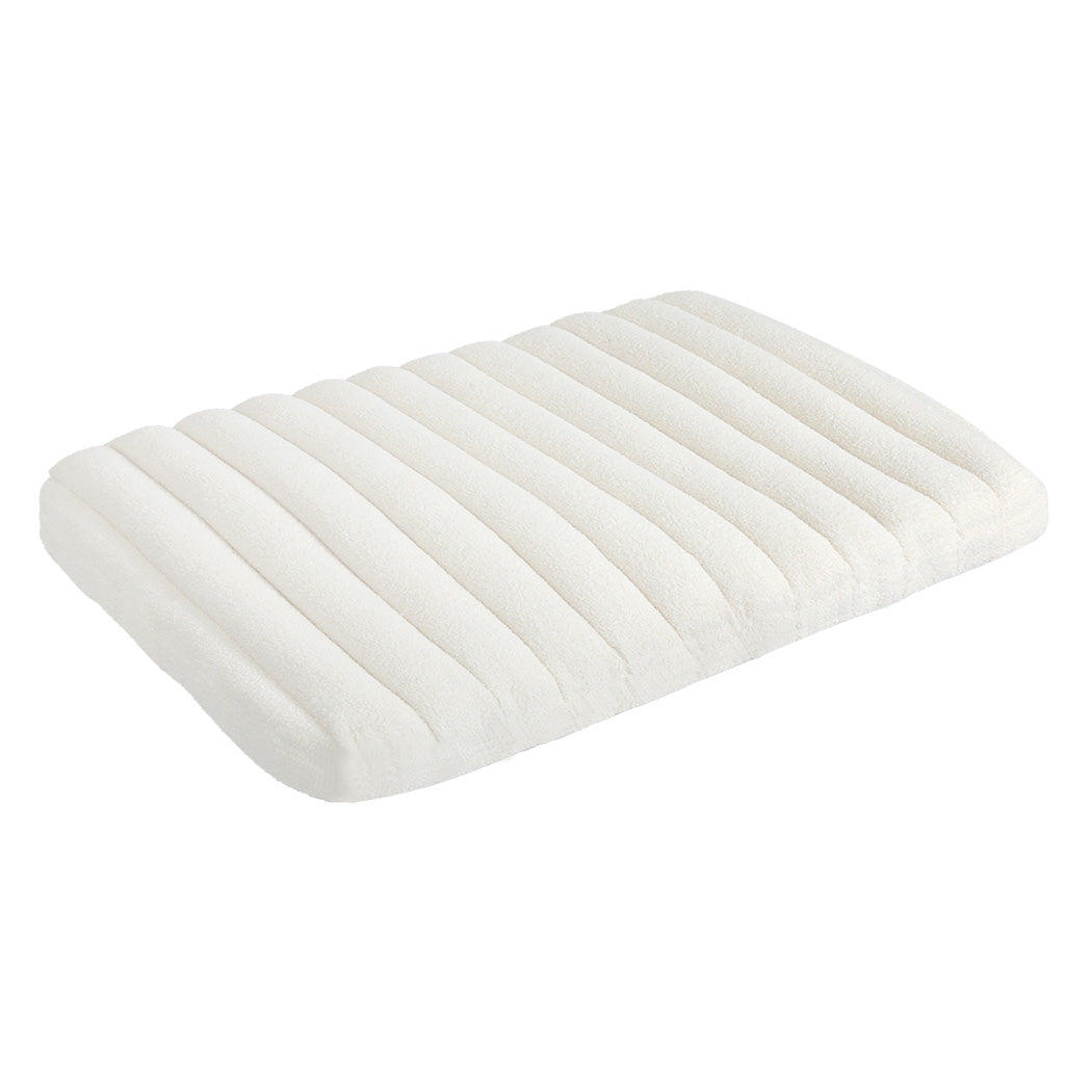 Pawz XL Size Orthopedic Dog Bed with Sherpa Plush Removable Cover in White-1954802483050188800