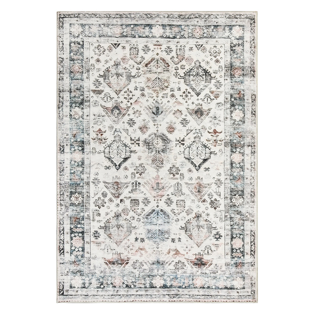 Marlow  Floor Rug Vintage Short Pile Washable Carpet Soft Plush Non Slip 80X120-1954802389546569728