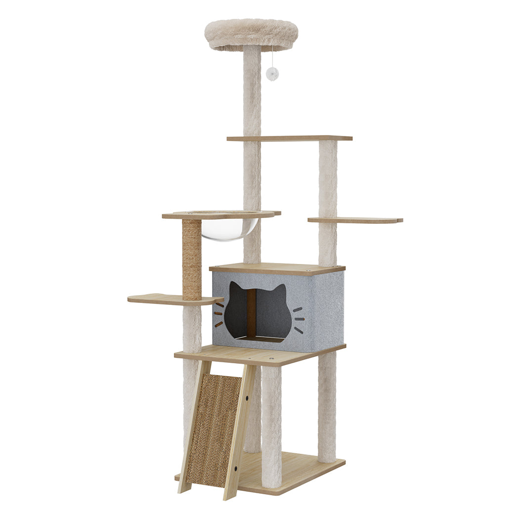 Pawz Cat Tree Tower Large Scratcher Condo House 160cm-1910149783184609280