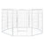 PaWz 8 Panel 48'' Pet Dog Playpen Puppy White 4kg chicken-1973193828466823168
