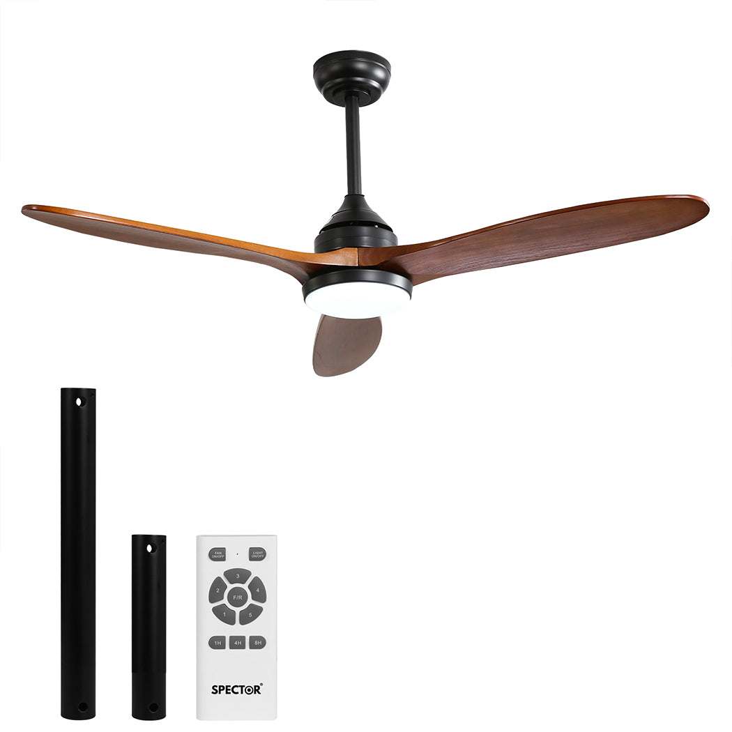 Spector 52'' Ceiling Fan DC Motor LED Walnut-1954802707130880000
