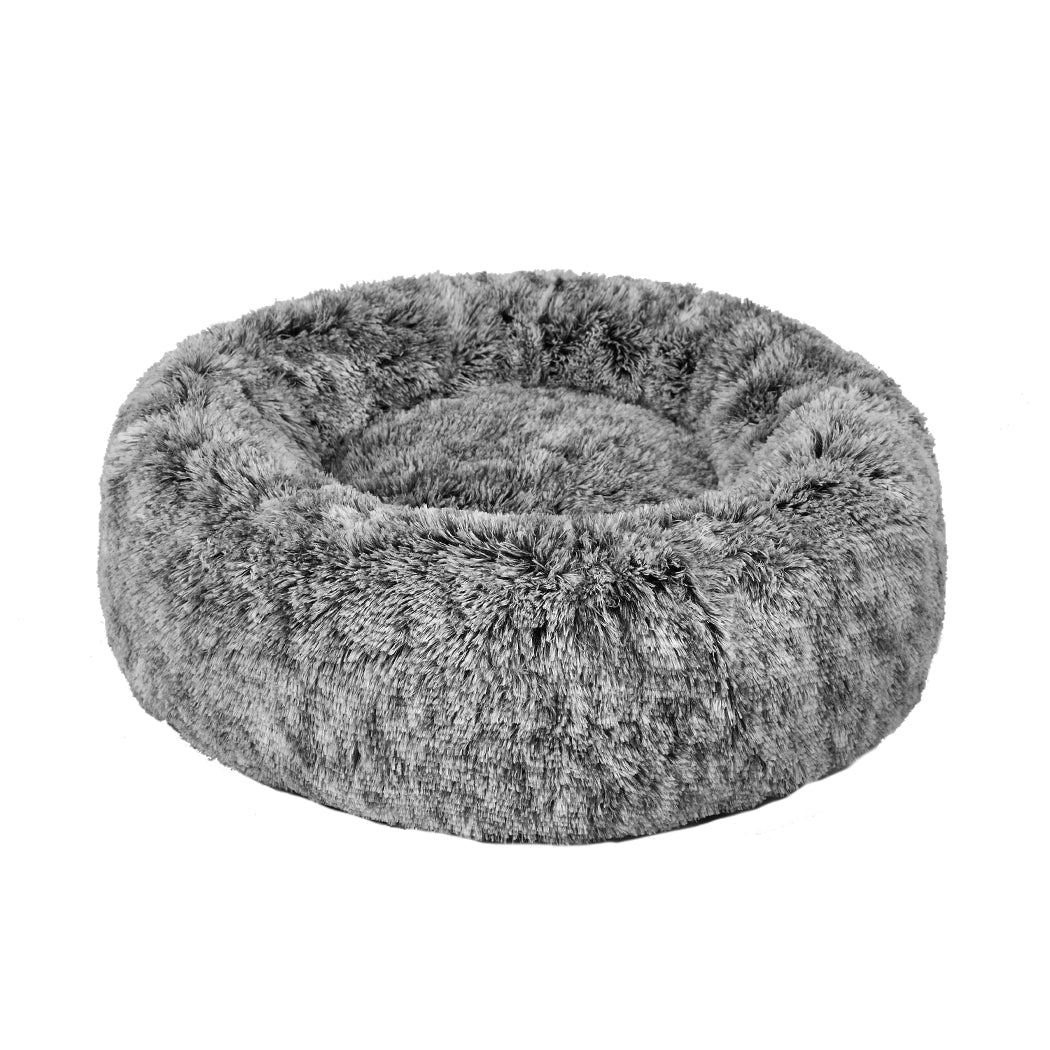 PaWz Pet Bed Cat Dog Donut Nest Calming M Charcoal Medium-1954802518781464576