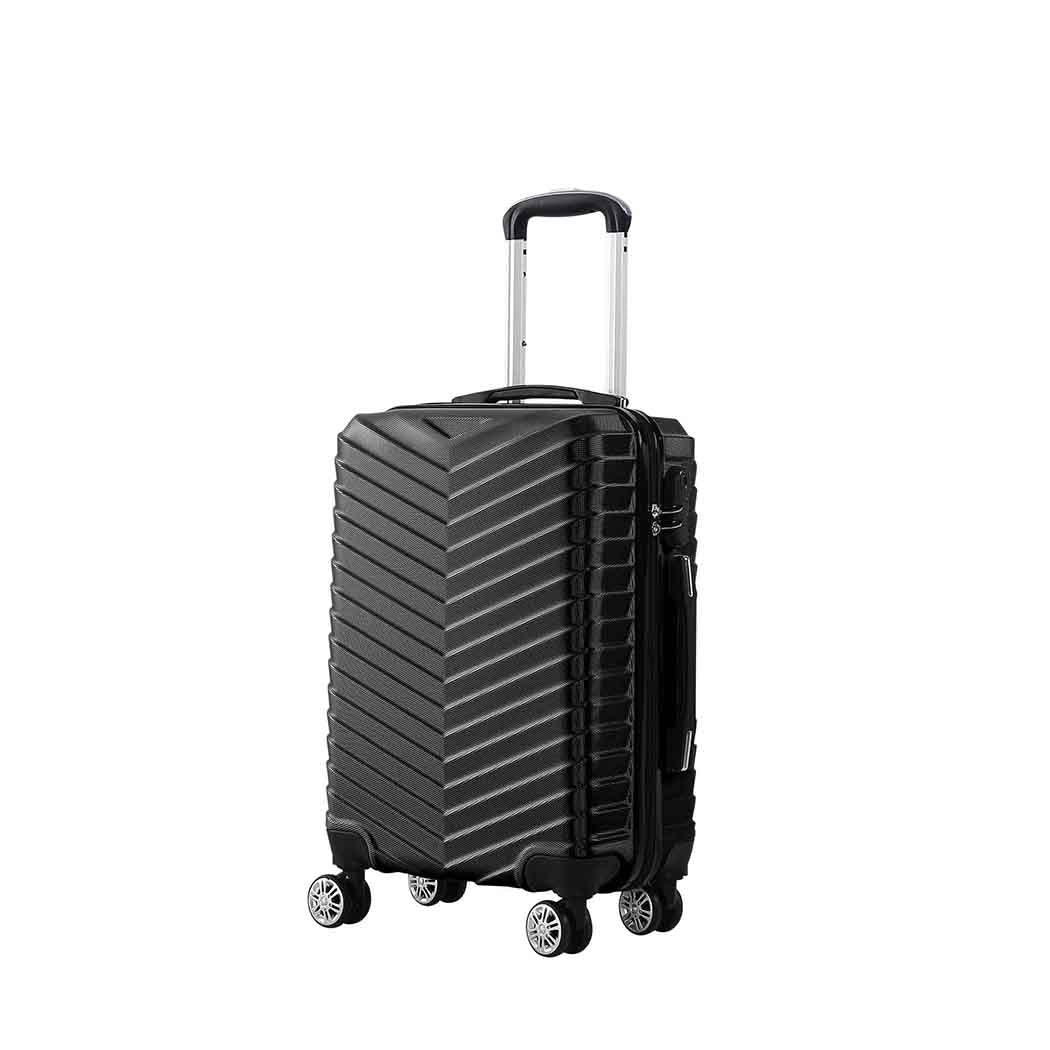 Slimbridge 20" Carry On Travel Luggage Black 20 inch-1954802806686879744