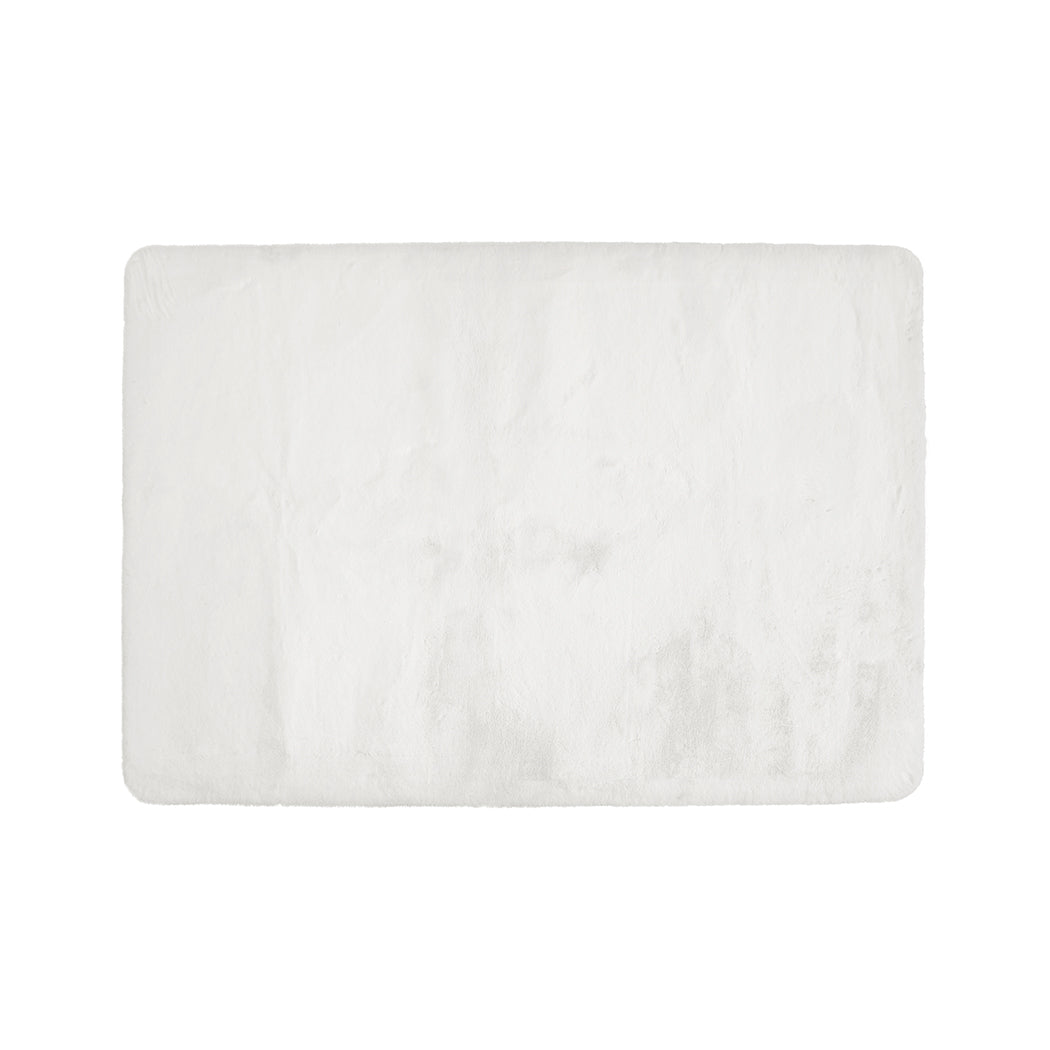 Marlow Floor Rugs Area Rug Fluffy Faux 140X200CM White-1919892882374922240
