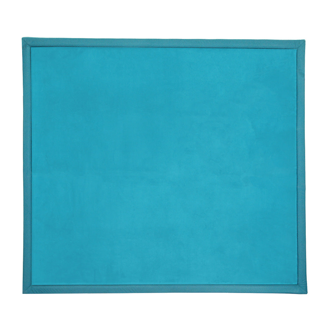 Marlow Coral Velvet Area Rugs Large Mat 180x200cm Blue-1954802462170943488