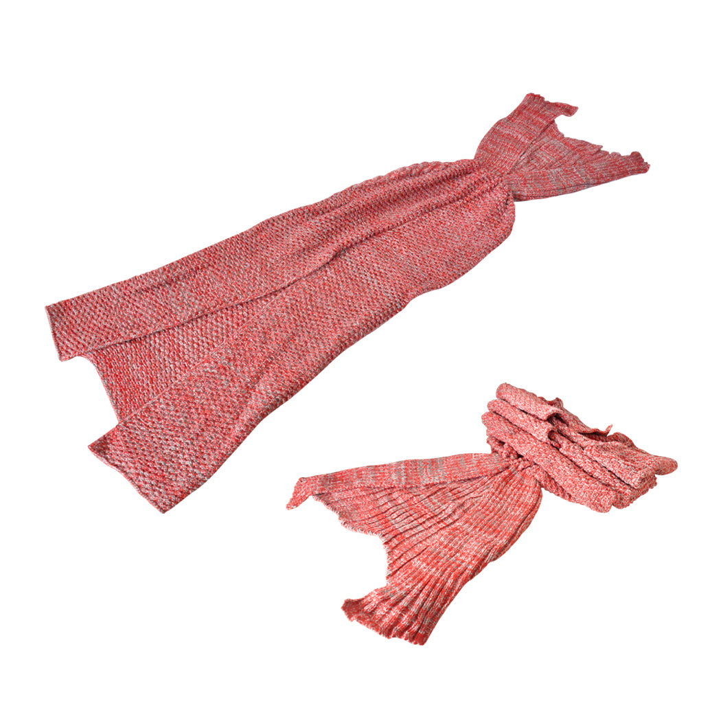 Mermaid Tail Crochet Blanket Sofa Rug-1954802401517113344