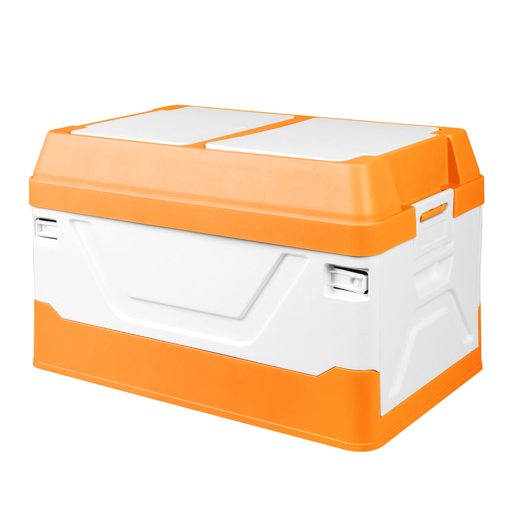 Car Boot Organiser 2 Layer Foldable Orange-1954802962035511296