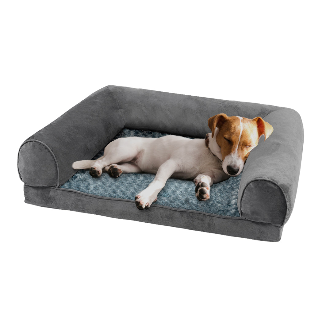 PaWz Pet Bed Sofa Dog Beds Bedding Soft M Cover Grey Cover Medium-1954802515681873920