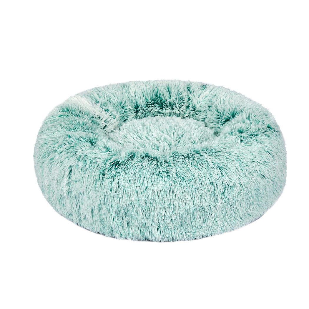 PaWz Pet Bed Cat Dog Donut Nest Calming L Teal Large-1954802518093598720