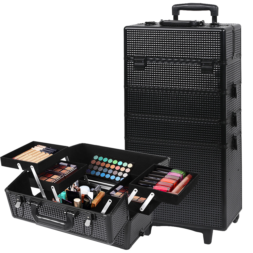 Professional Makeup Case Organizer Box Black-1919892938159165440