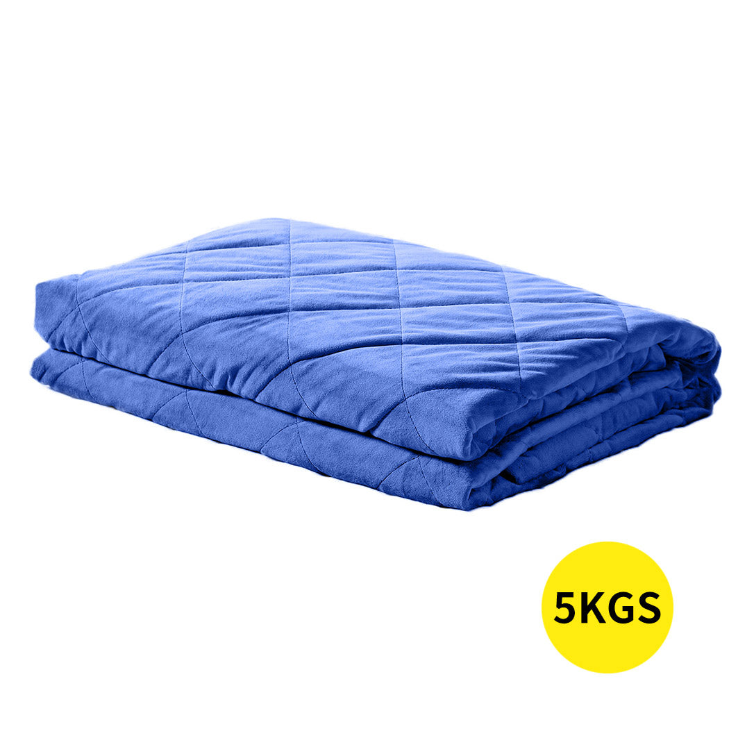 DreamZ 5KG Anti Anxiety Weighted Blanket Blue 5KGS-1910113219016527872