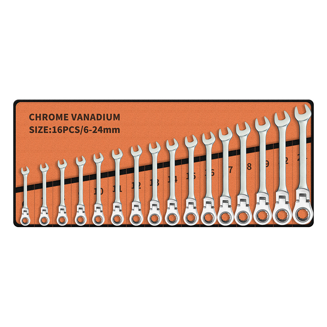 Traderight 16 PCS Ratchet Spanner Set-1919892899940667392