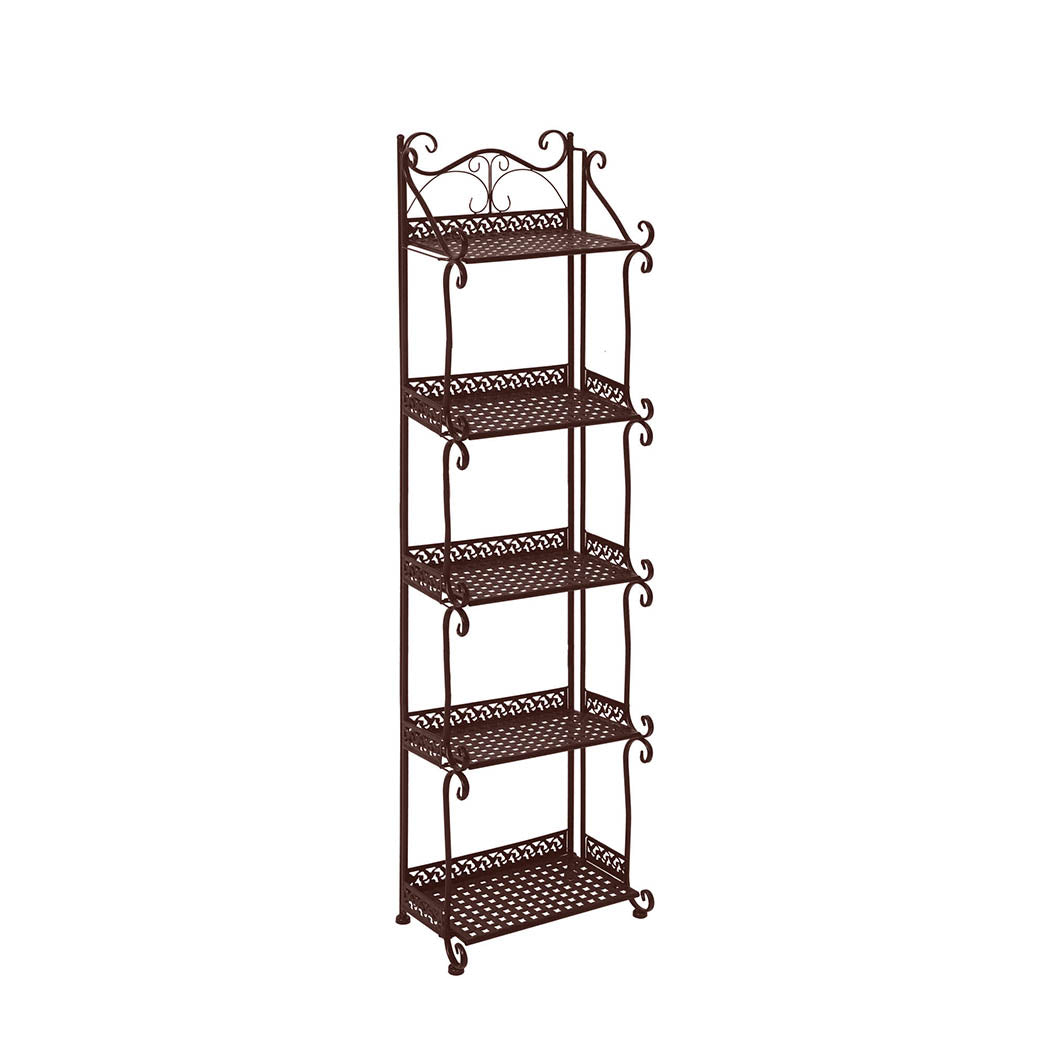 Levede Plant Stand 5 Tiers Outdoor Indoor Bronze-1910112301663522816