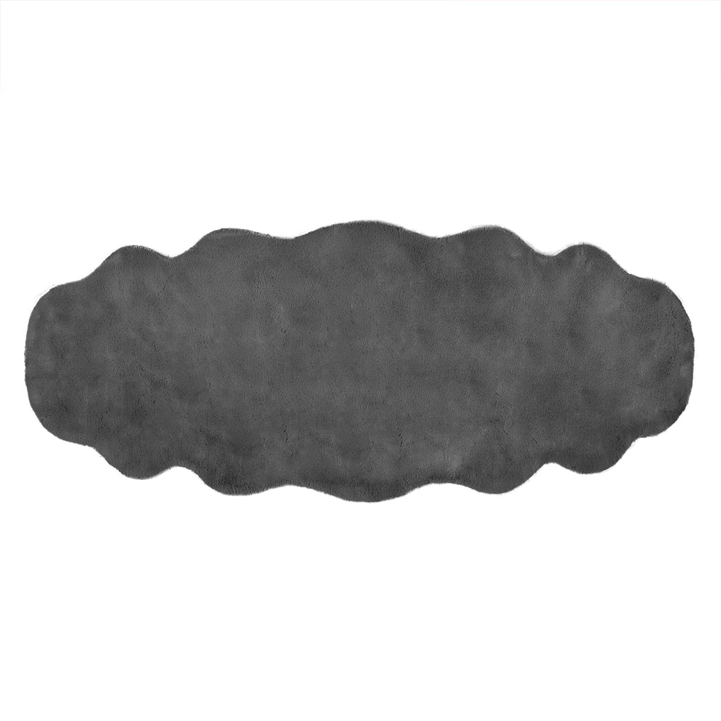 Marlow Floor Rug Area Rugs Cloud Fluffy 60X160cm Grey-1954802714097618944