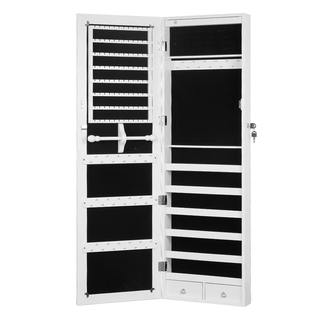 Levede Mirror Jewellery Cabinet Makeup-1917016723924586496