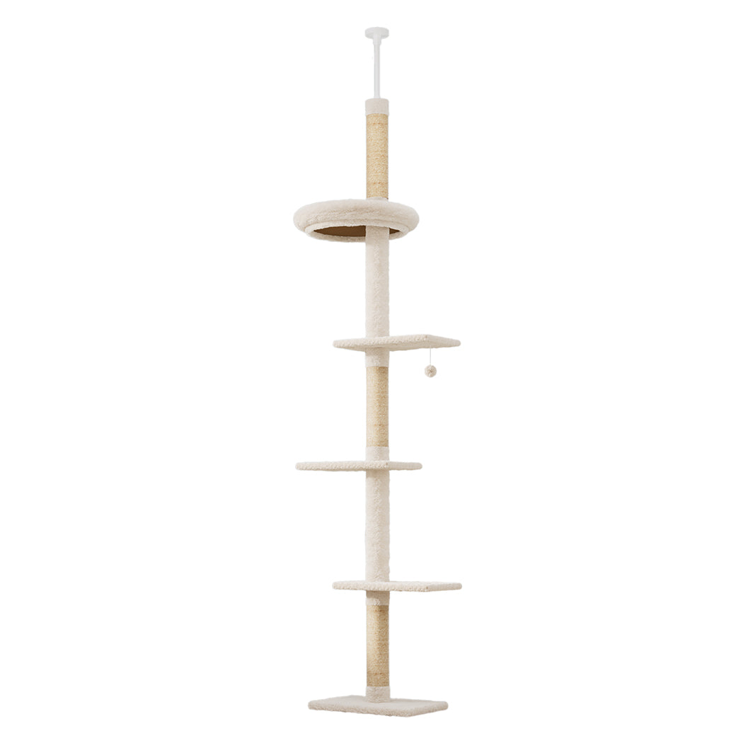 Pawz Cat Tree Tower Scratching Post Scratcher 230-275cm-1954802480449720320