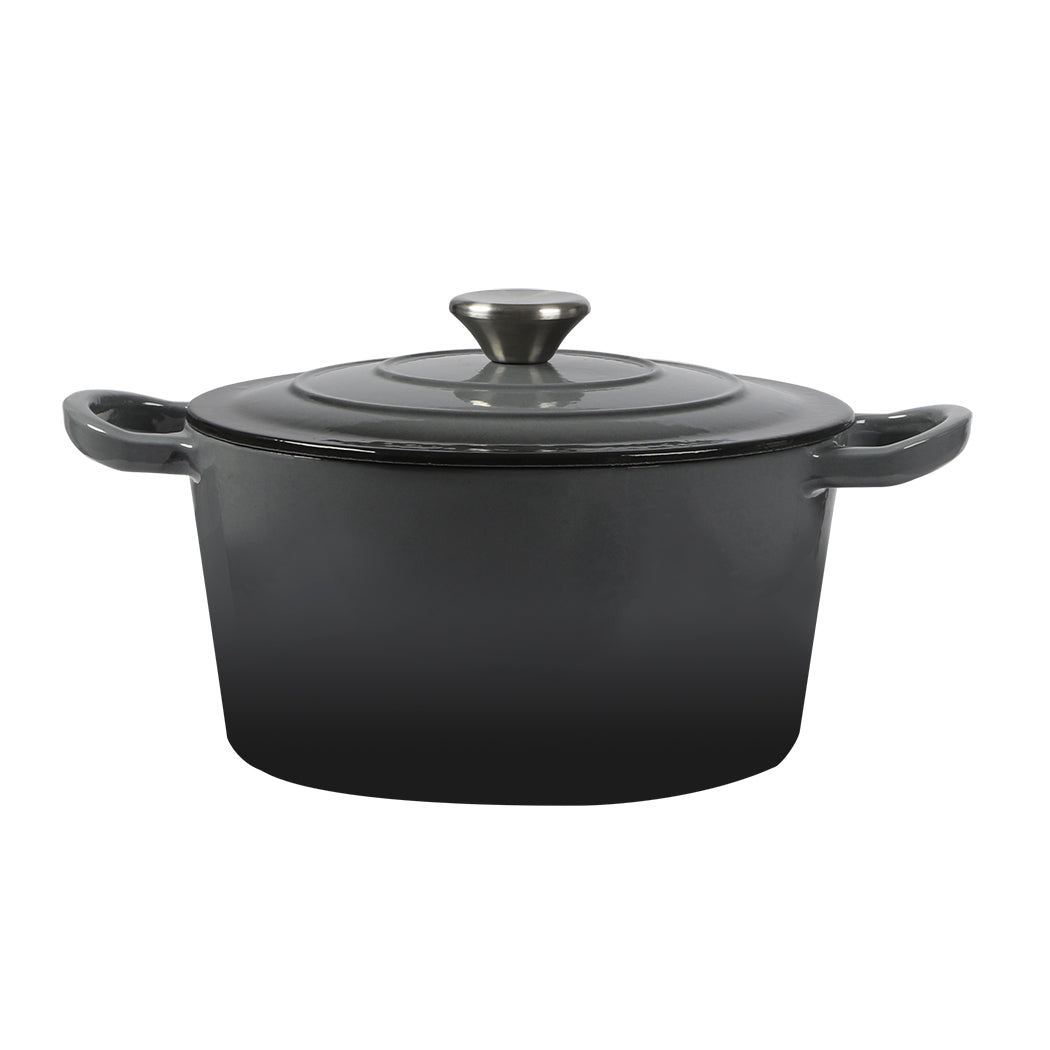 TOQUE 4L Enamel Dutch Oven Pot in Black Colour-1954802795576168448