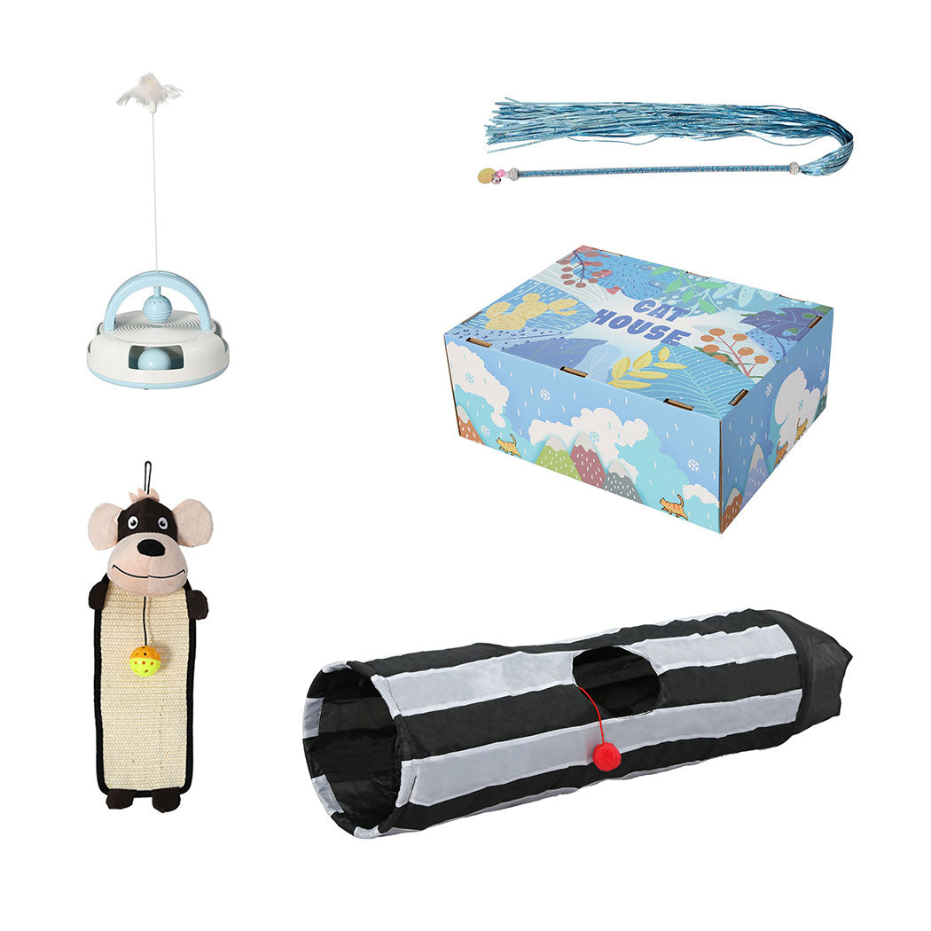 PaWz Interactive Pet Toy Set Cat Tunnel-1954803091111022592
