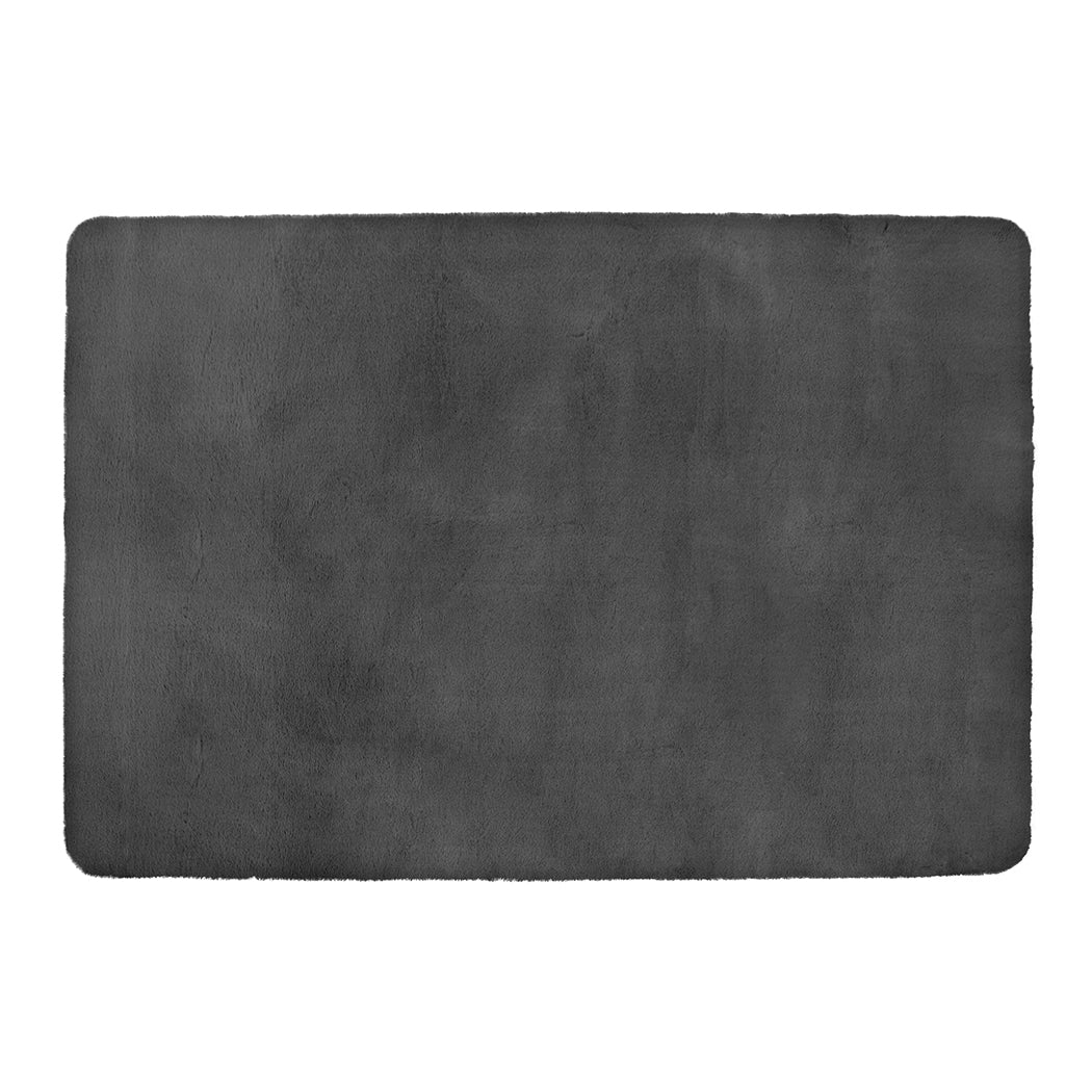 Marlow Floor Rugs Area Rug Fluffy Faux 160X230CM Grey-1919892882542694400