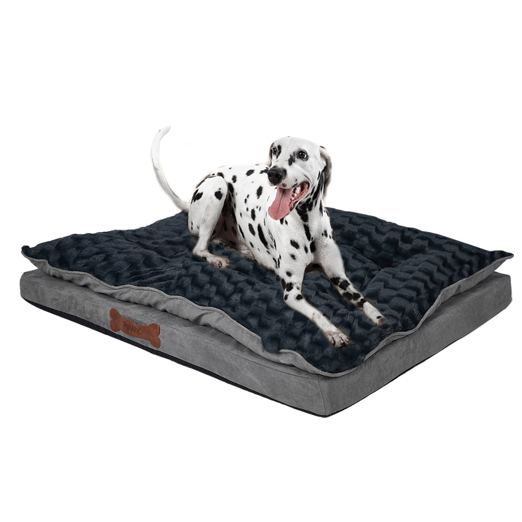 Dog Calming Bed Warm Soft Plush Comfy L Grey Large-1954802526759030784
