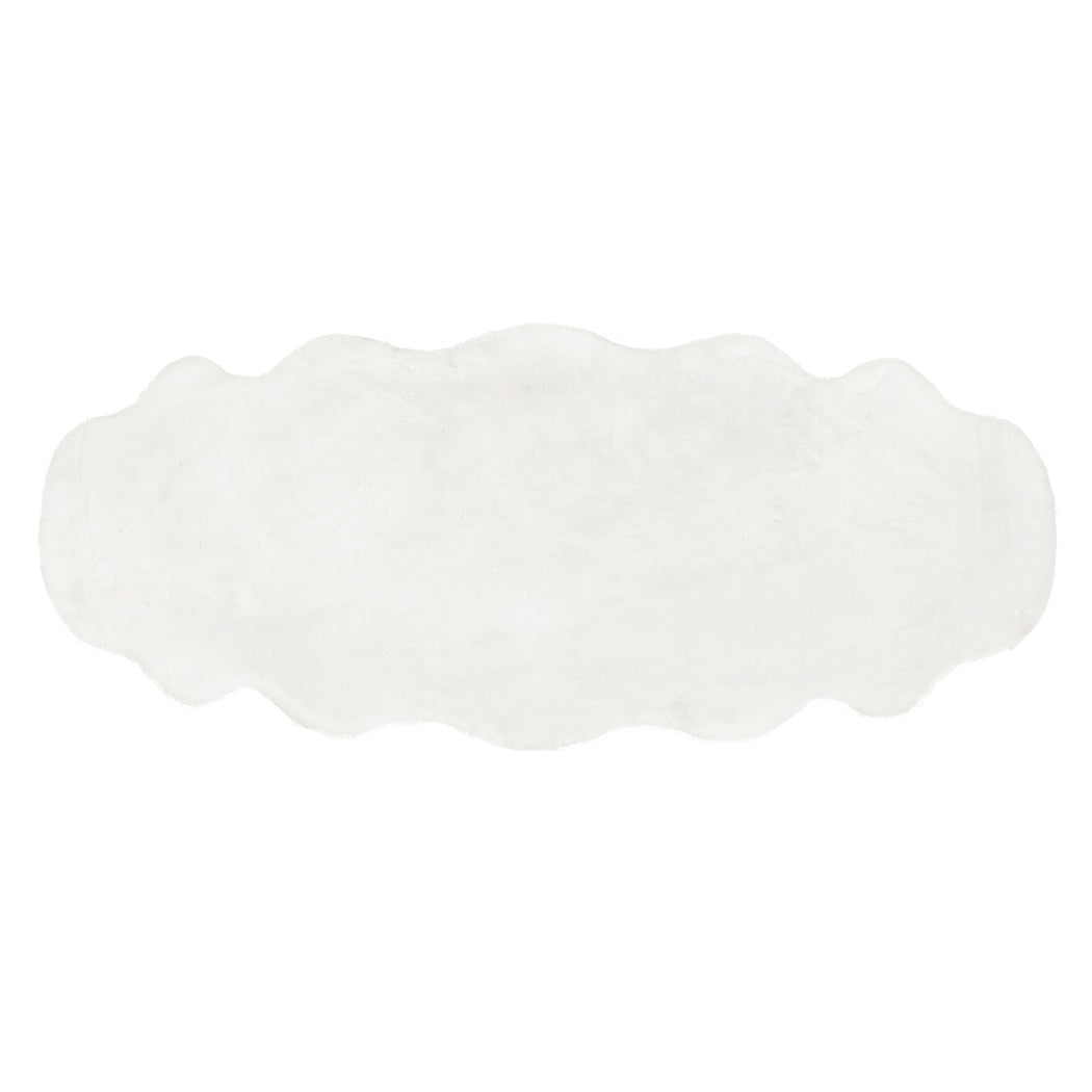 Marlow Floor Rug Area Rugs Cloud Fluffy 60X160cm White-1954802714328305664