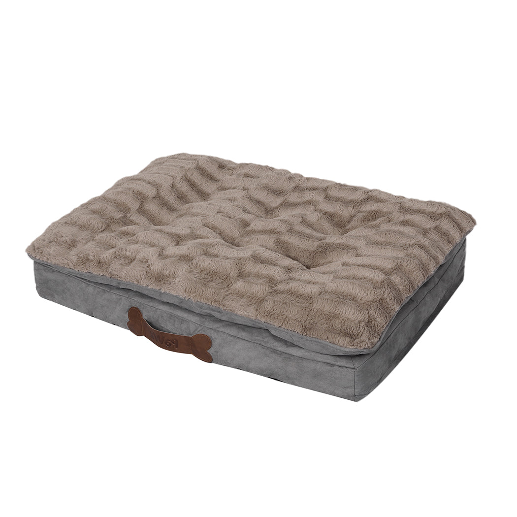 PaWz Dog Calming Bed Pet Cat Removable M Khaki Medium-1910112966724947968