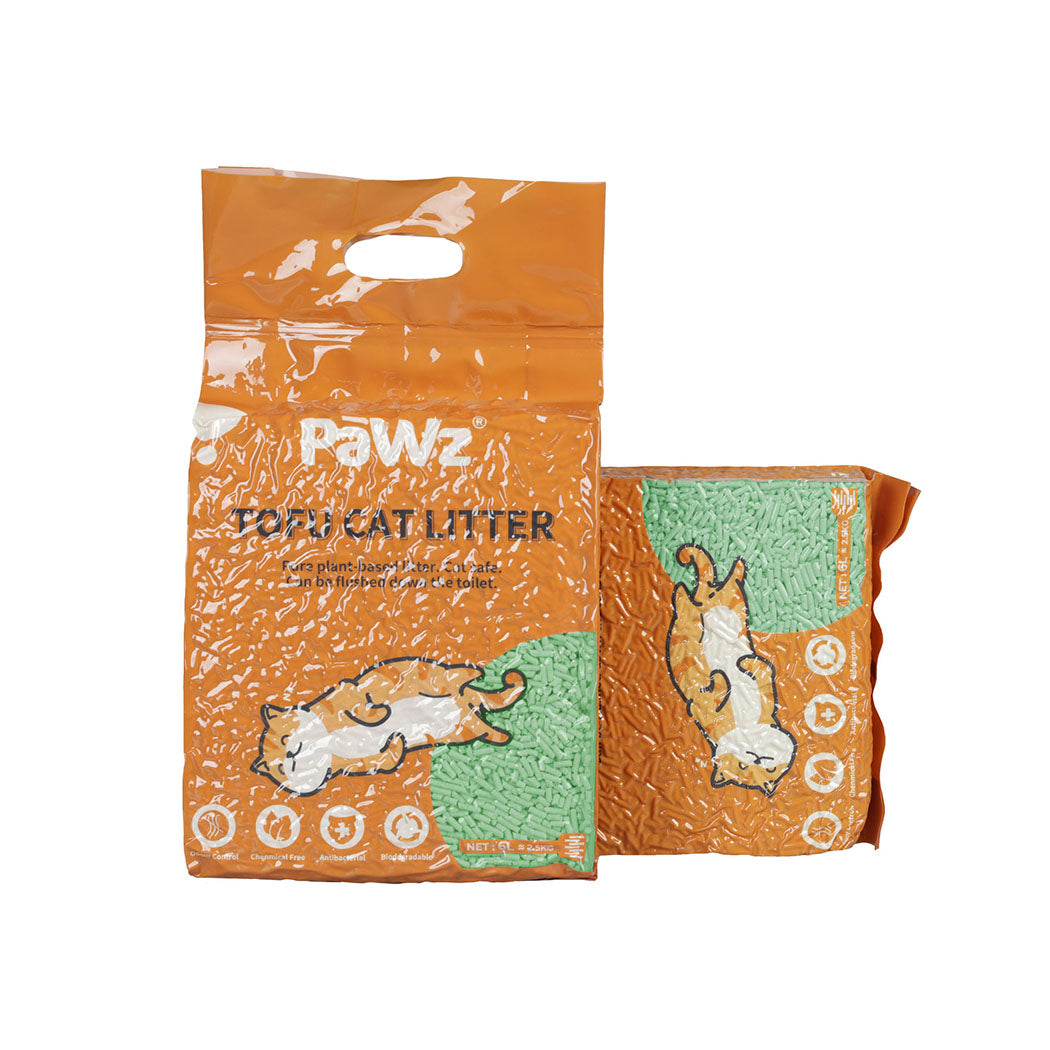 PaWz 2.5kg Tofu Cat Litter Clumping Green Tea x12-1954802393287888896