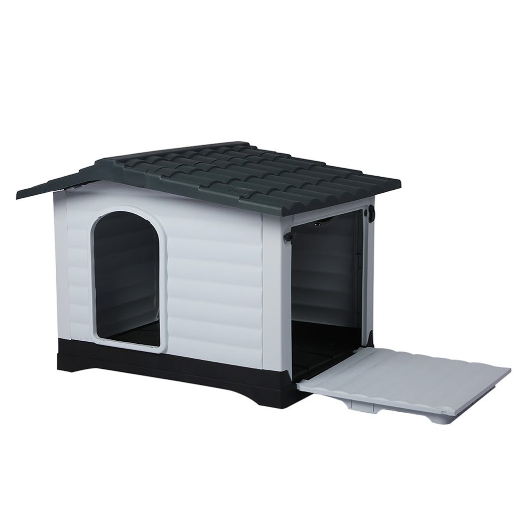 PaWz Dog Kennel Outdoor Indoor Plastic XL Grey-1910112971061858304