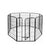 PaWz 8 Panel Pet Dog Playpen Puppy Exercise Black 4kg chicken-1954803024803270656