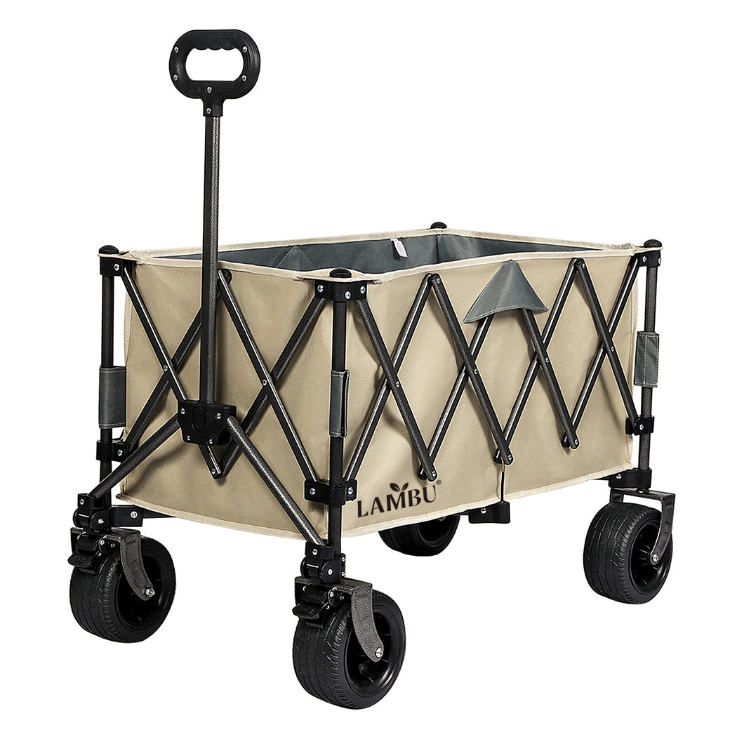 Lambu Folding Wagon Cart Khaki-1954802442164113408