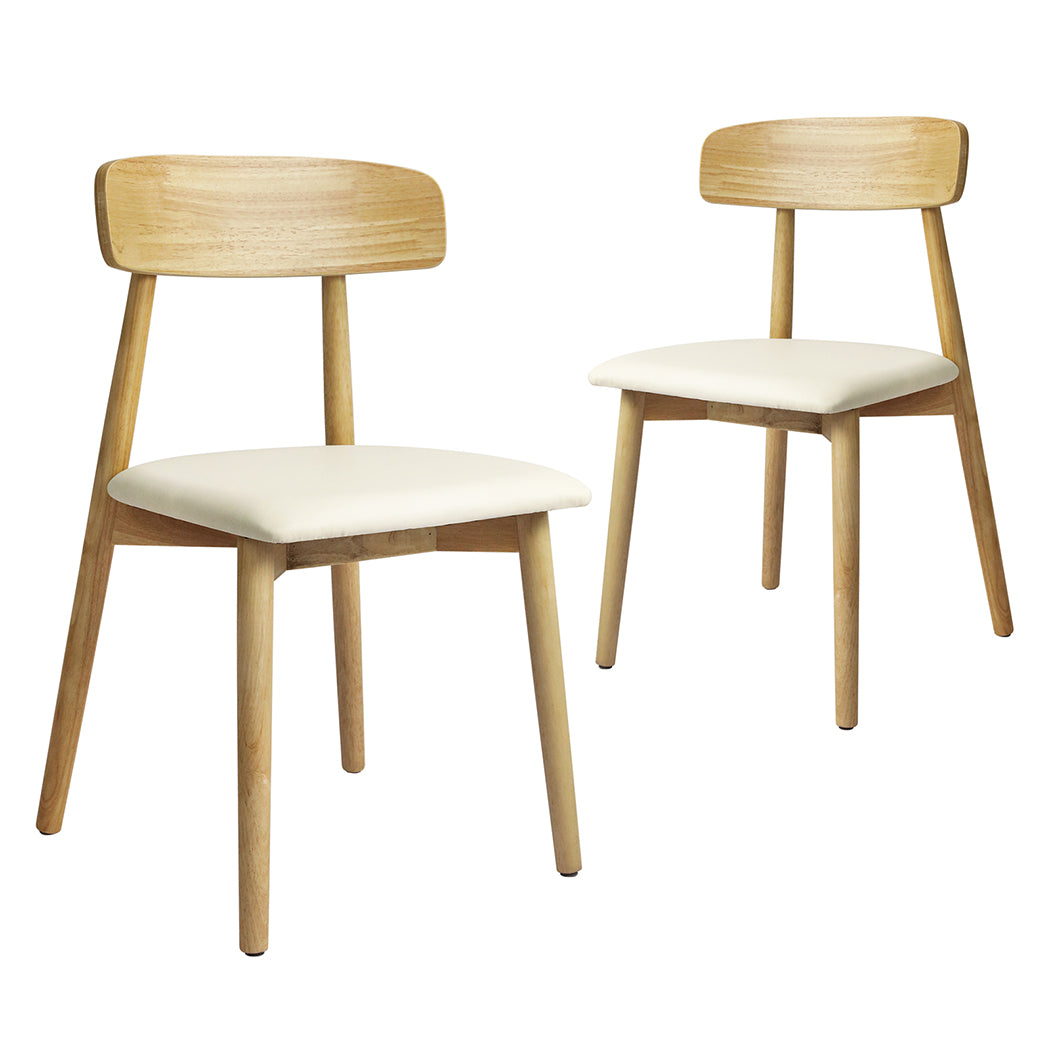 Levede 2x Dining Chairs Kitchen Chair Natural-1954802997187973120