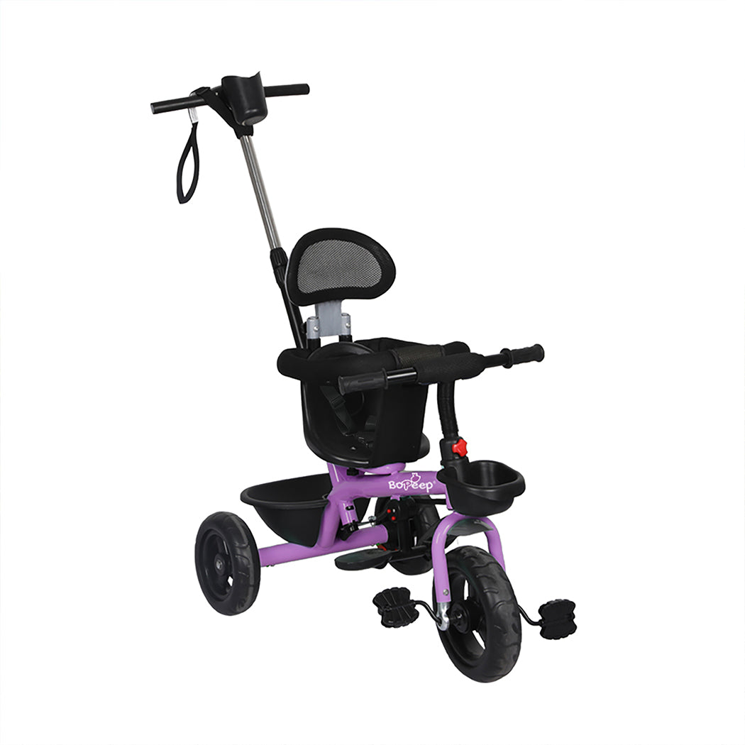 BoPeep Kids Tricycle Ride On Trike Toddler Purple-1954802769999302656