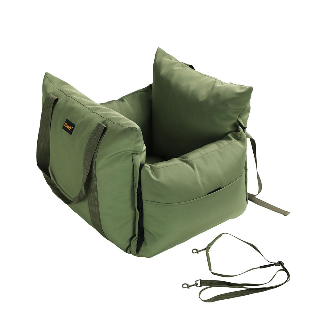 PaWz Dog Car Seat Booster Belt Green-1954802576209874944