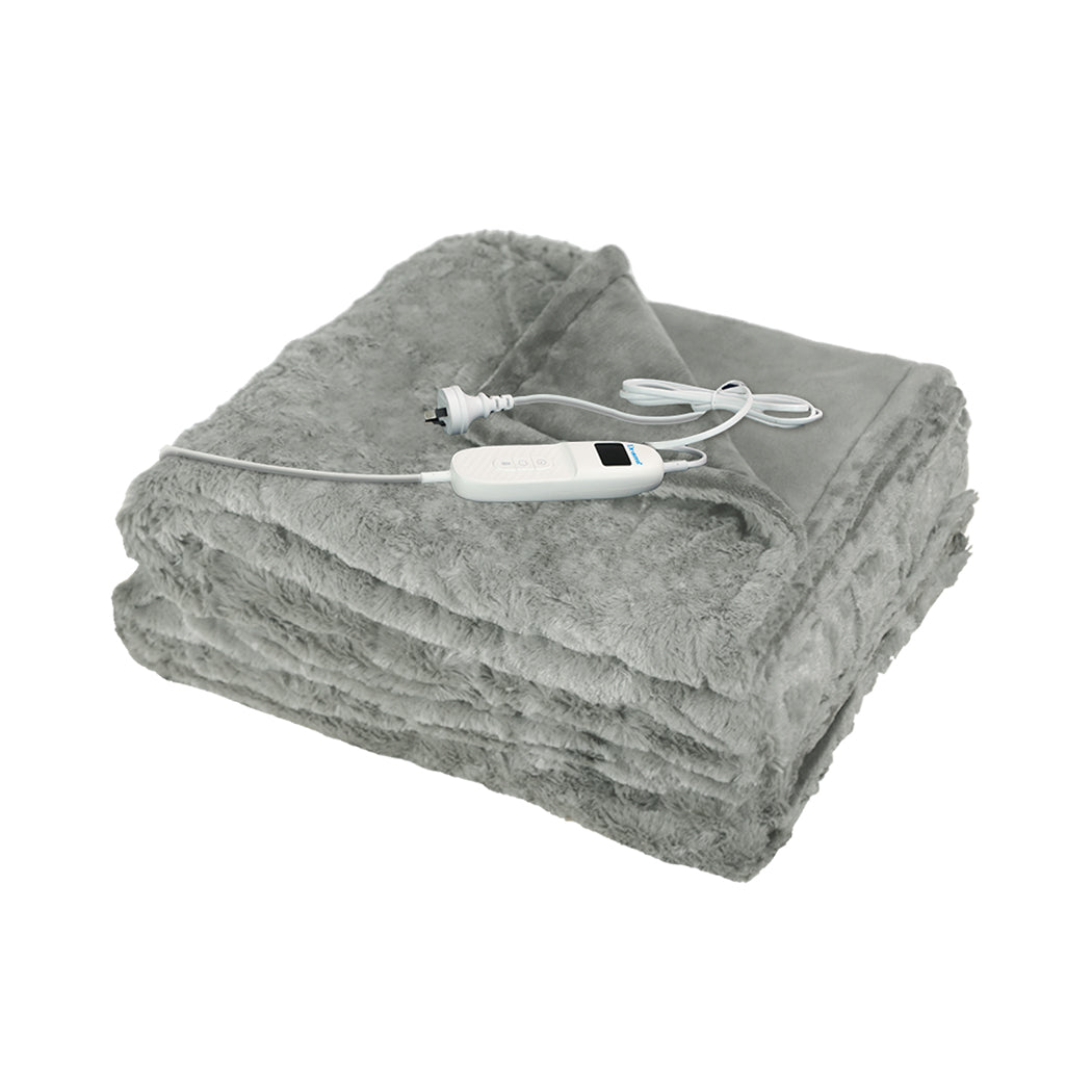 DreamZ Electric Throw Blanket Heated Timer Bedding Washable Warm Winter Plush GY-1954802344130646016