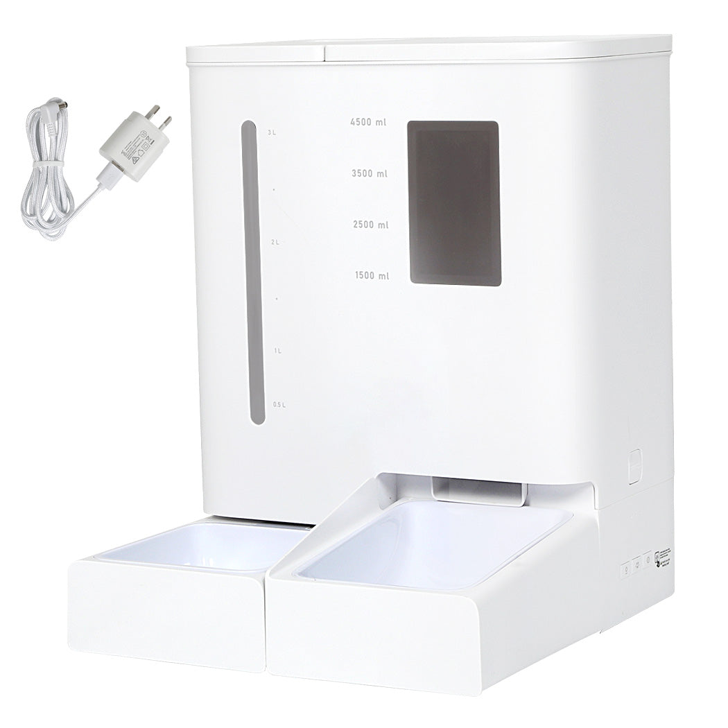 Pawz 2-in-1 Automatic Pet Cat Dog Feeder Water Set-1954802479015268352