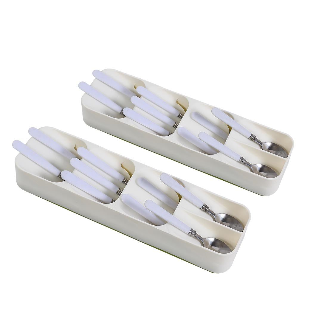 2x Cutlery Organiser Drying Tray Kitchen-1910112823896313856