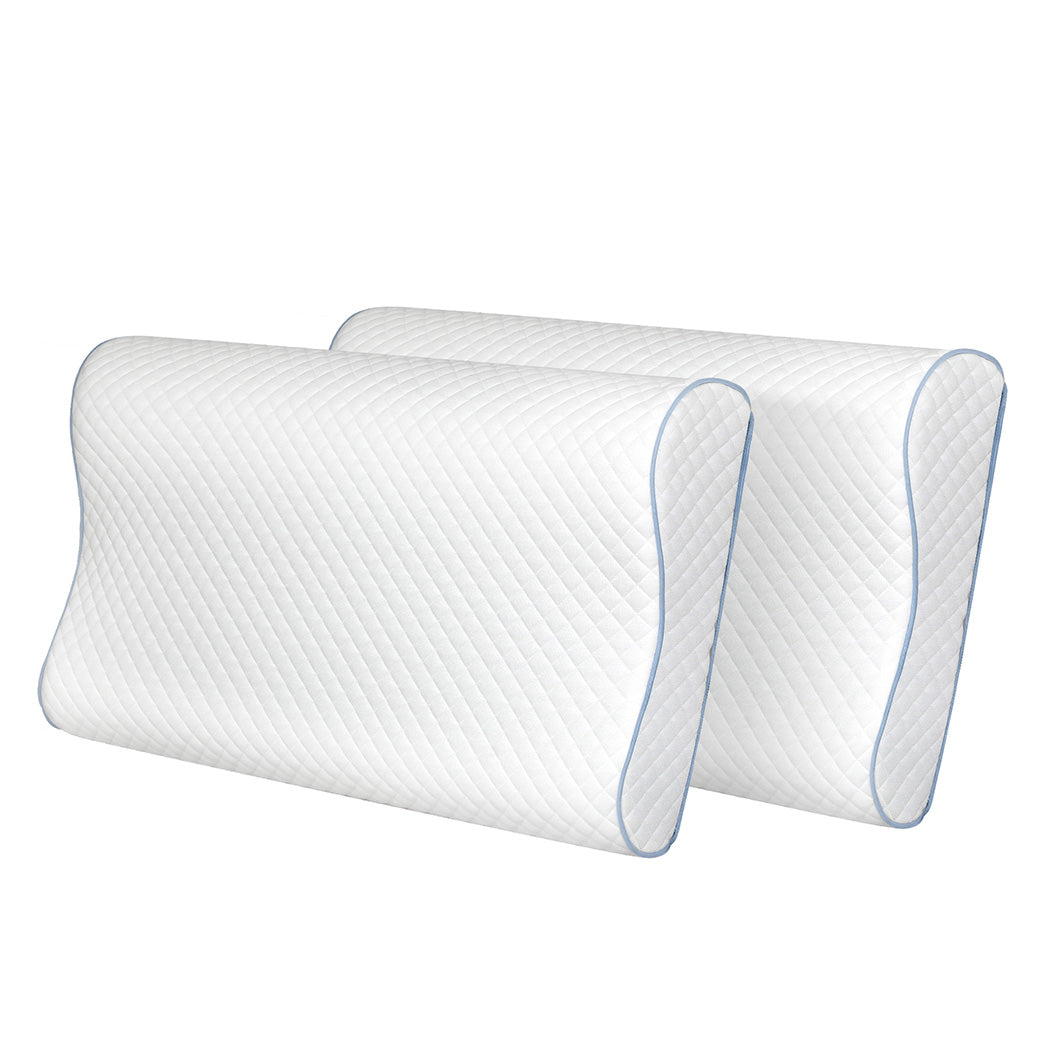 Dreamz Memory Pillow Supprt Shoulder FoamWhite Pillowcase-1954802476863590400