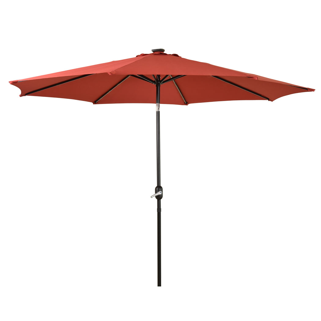 Mountview Outdoor Patio Aluminum Tiltable Red-1910112603082985472