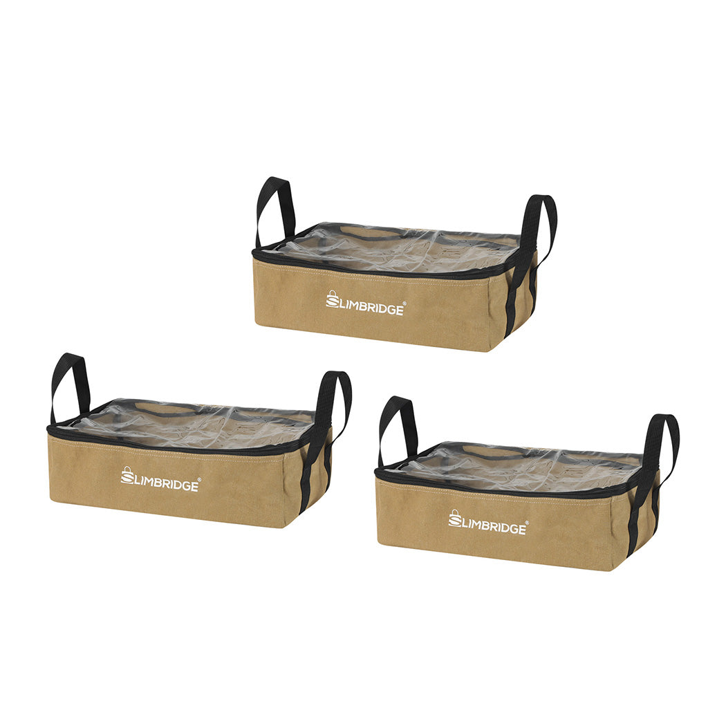Slimbridge 3PCS Camping Canvas Storage Khaki-1954802650906234880