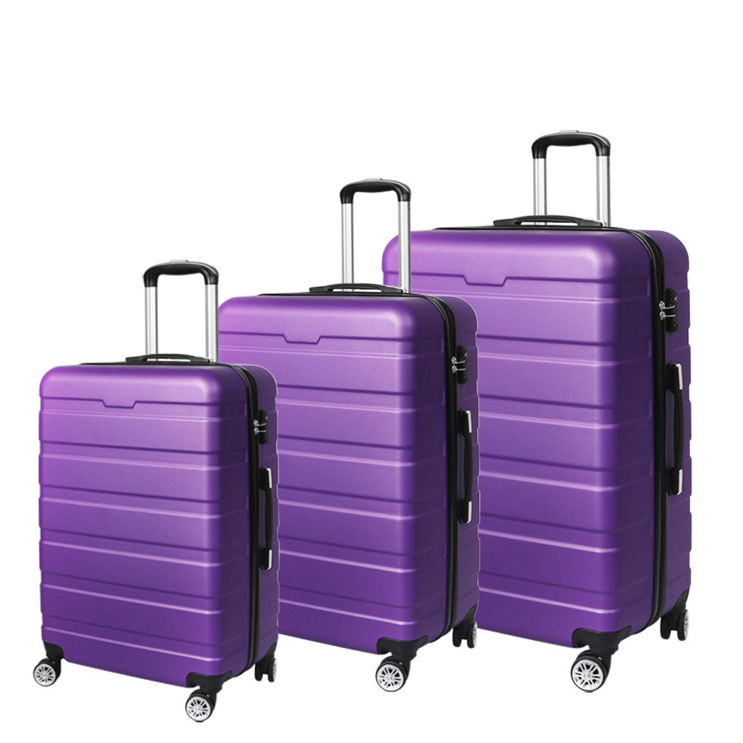 Slimbridge 3PC Luggage sets Suitcase Purple-1954802817822756864