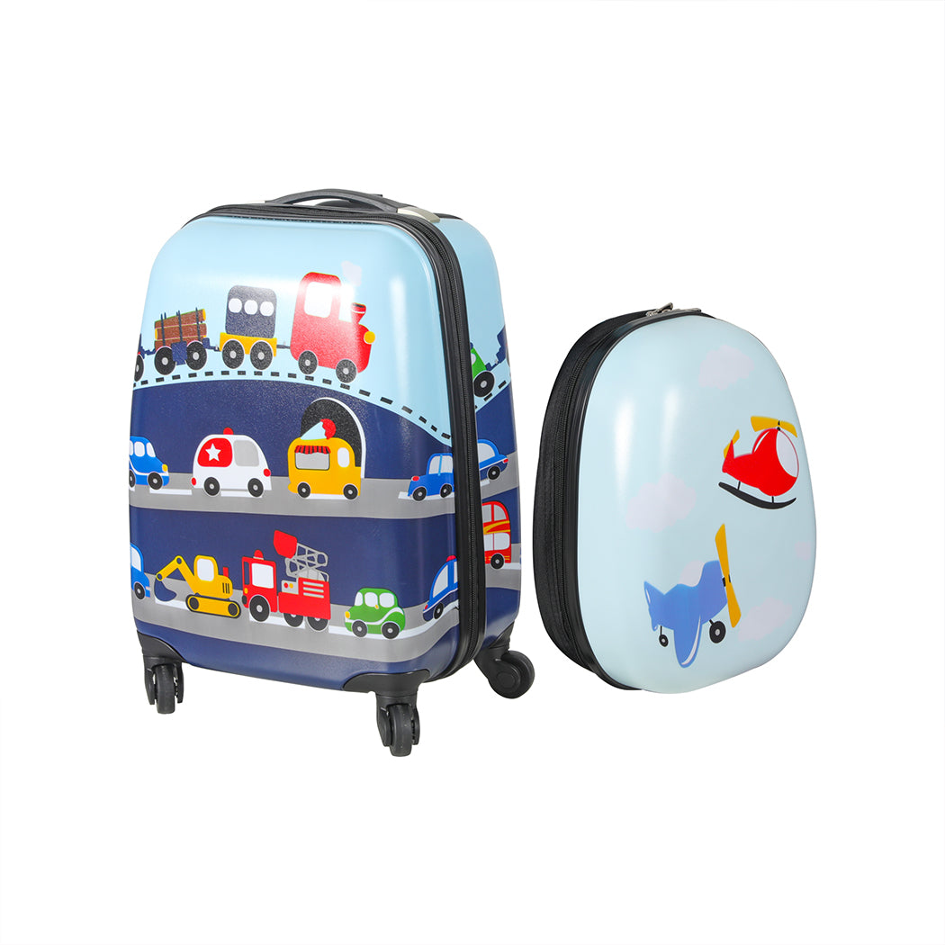 BoPeep 16&#39;&#39;13&#39;&#39; 2PCS Kids Luggage Set Travel Suitcase Child Bag Backpack Baggage