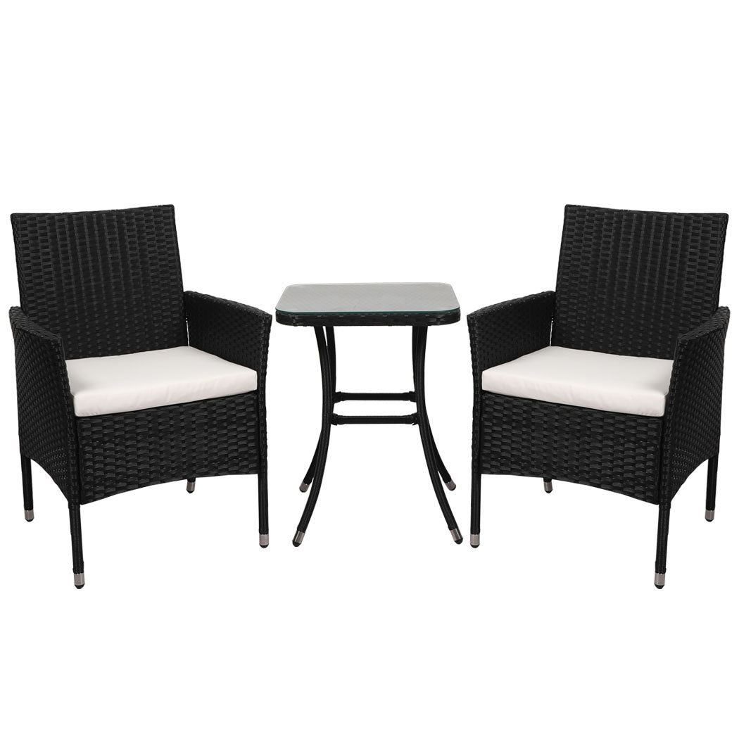 Levede 3 Pcs Outdoor Furniture Setting-1919892871188713472