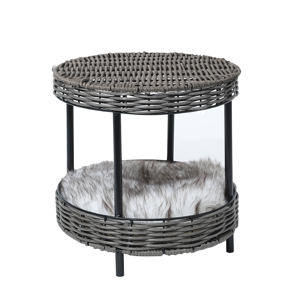 PaWz Rattan Pet Bed Elevated Raised-1954802531649589248