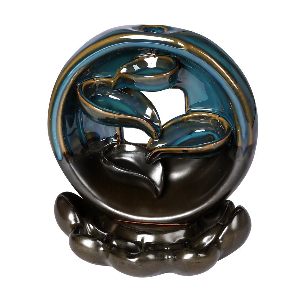 Incense Burner Rounded Waterfall Smoke-1910113078339571712