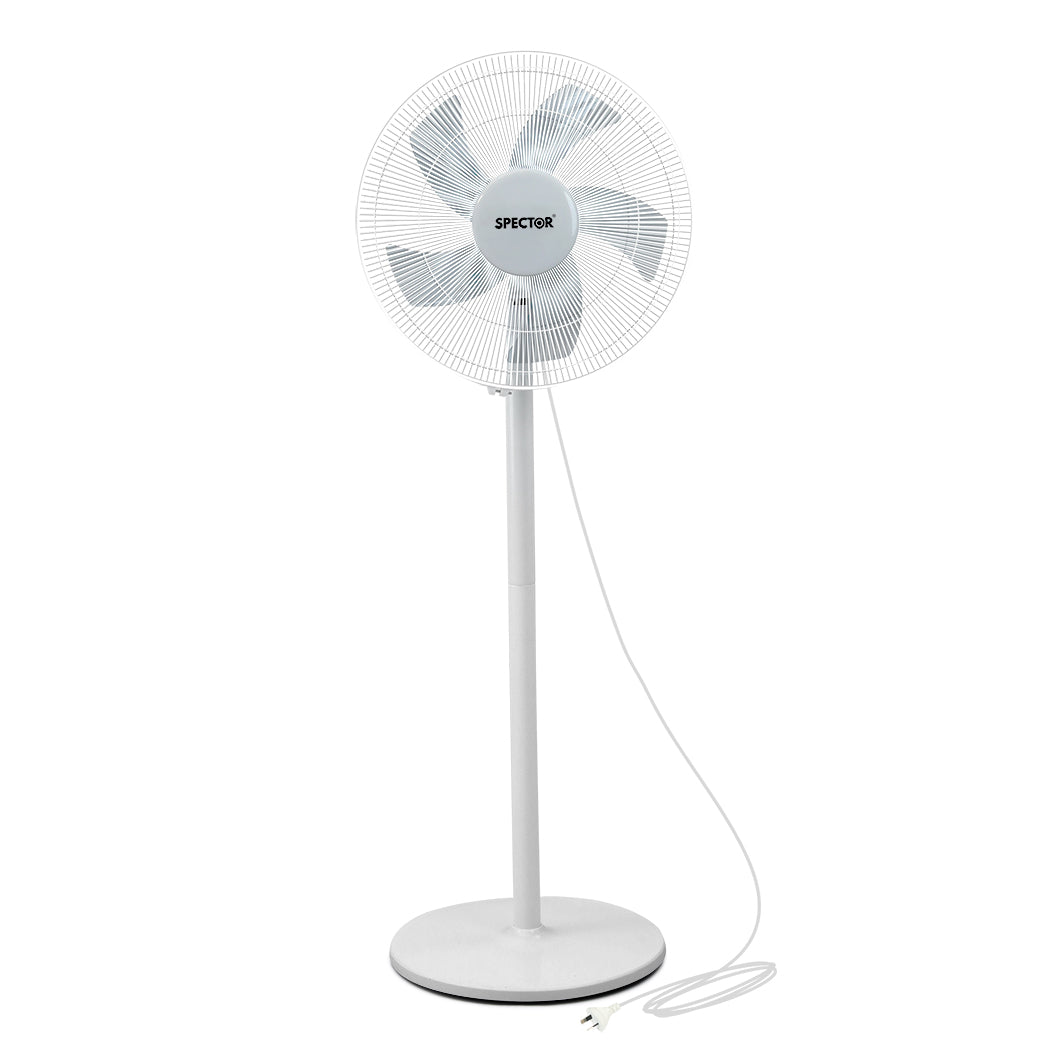 Spector Pedestal Floor Fan Portable White-1954802707302846464