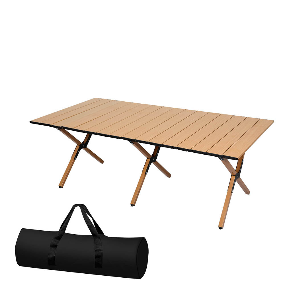 Levede Folding Camping Table Foldable Oak-1910112917198606336