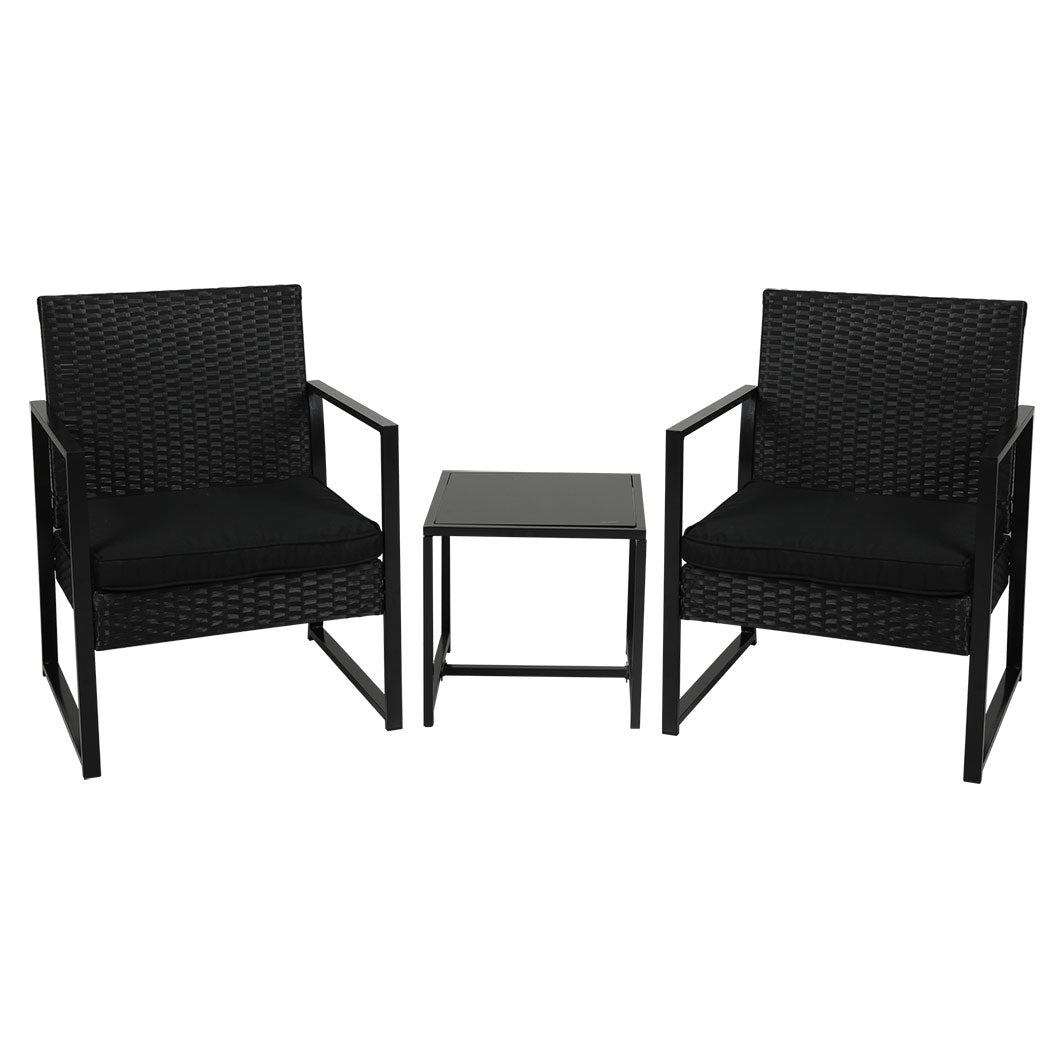 Levede 3 Pcs Outdoor Furniture Set Chair-1919892871520063488
